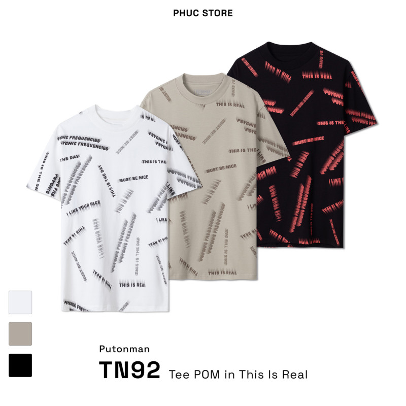 Áo Thun Nam Cotton 4 Chiều Put On Man in This Is Real Form Regular - PHUCSTORE