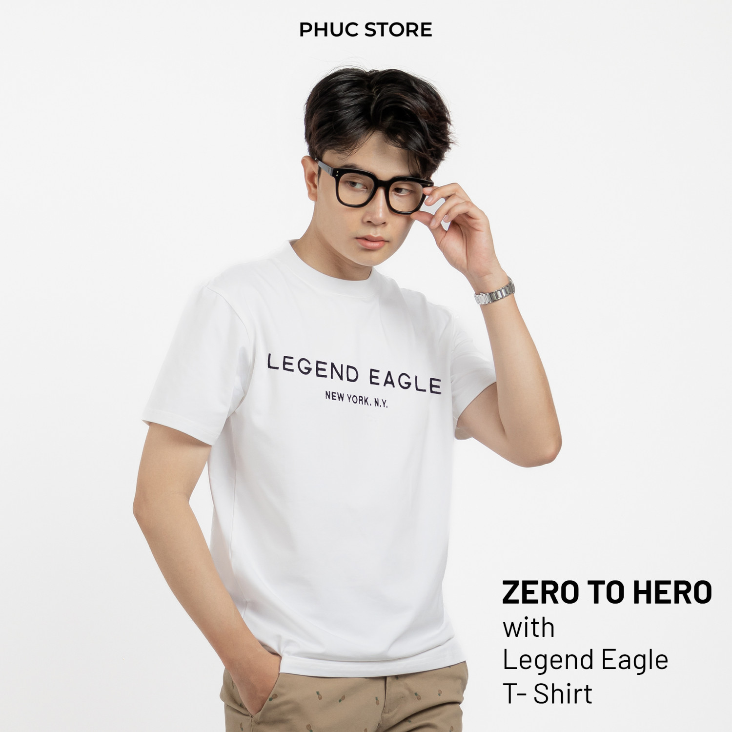 Tee Legend thêu nhỏ giữa