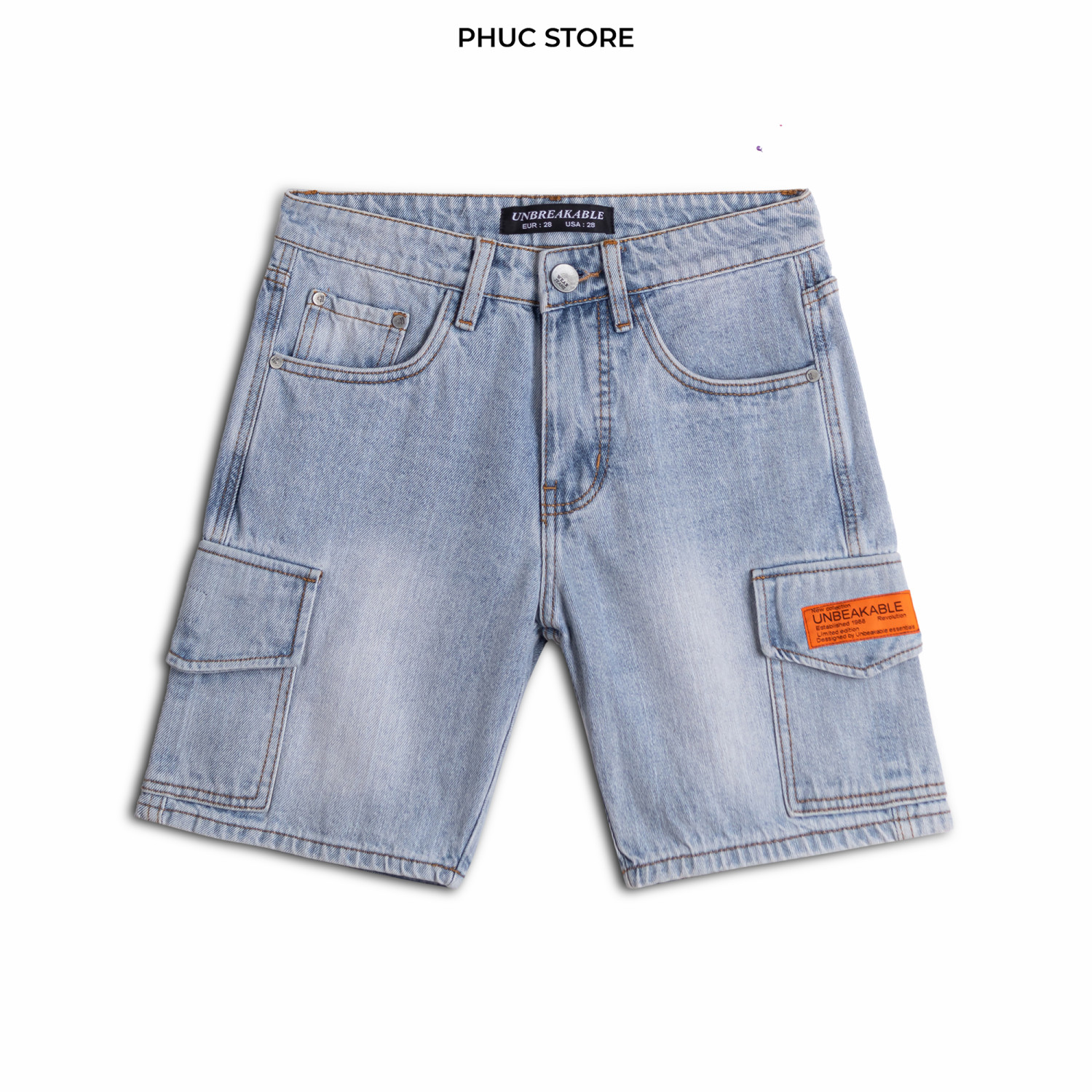 Unbreakable cargo short jean