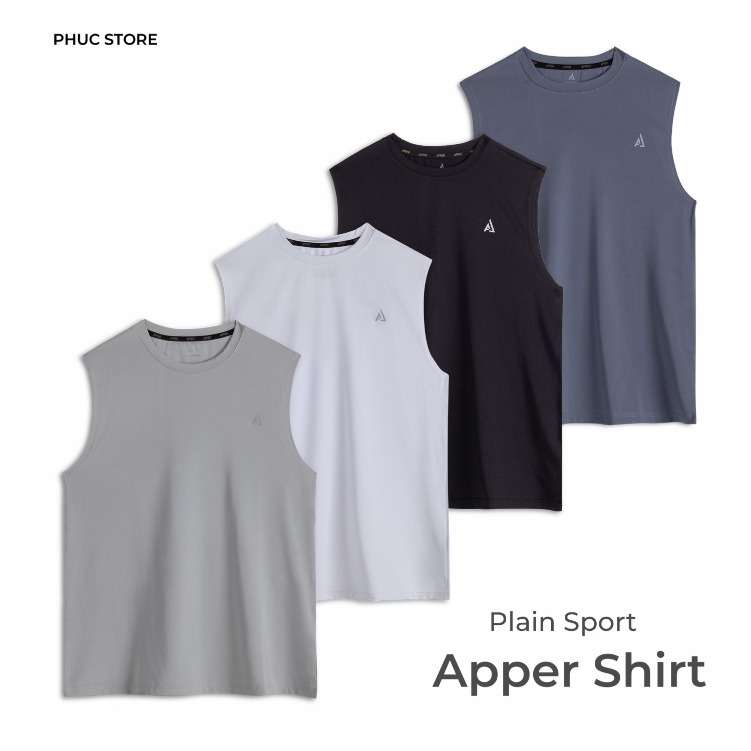 Áo ba lỗ Sport Apper trơn