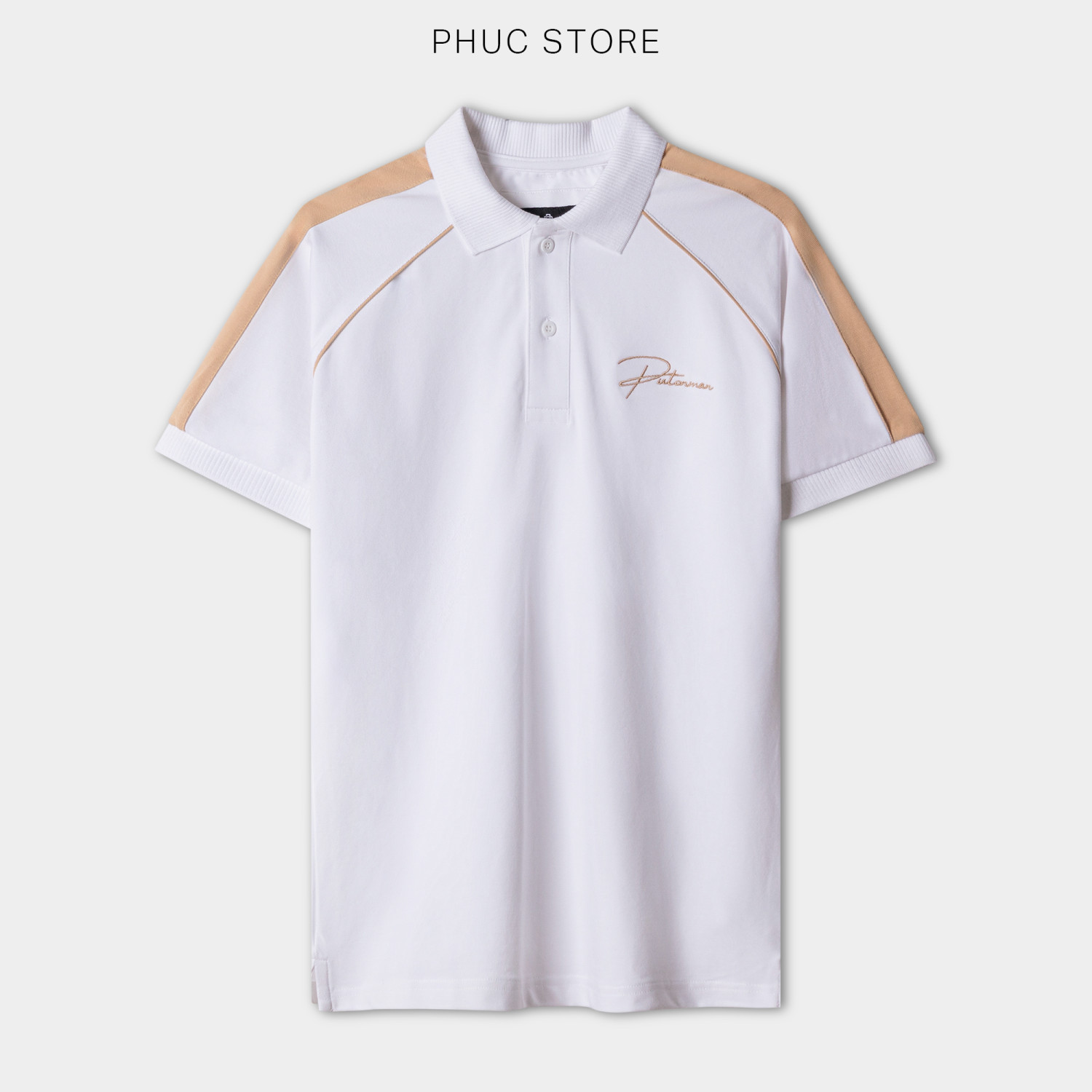 Polo POM Phối Chỉ Cổ gân - PHUCSTORE