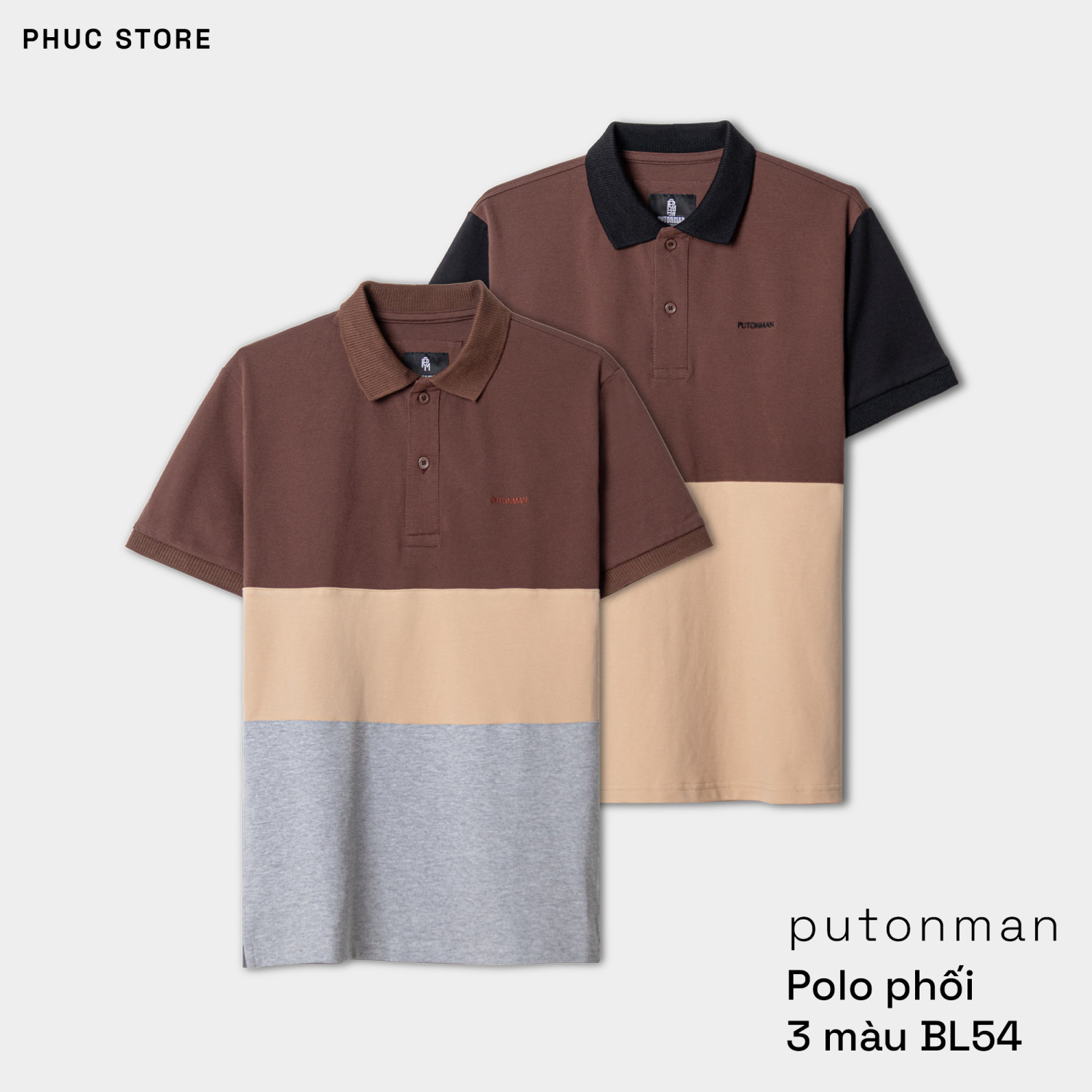 POLO PUT ON MAN THÊU LOGO - PL54