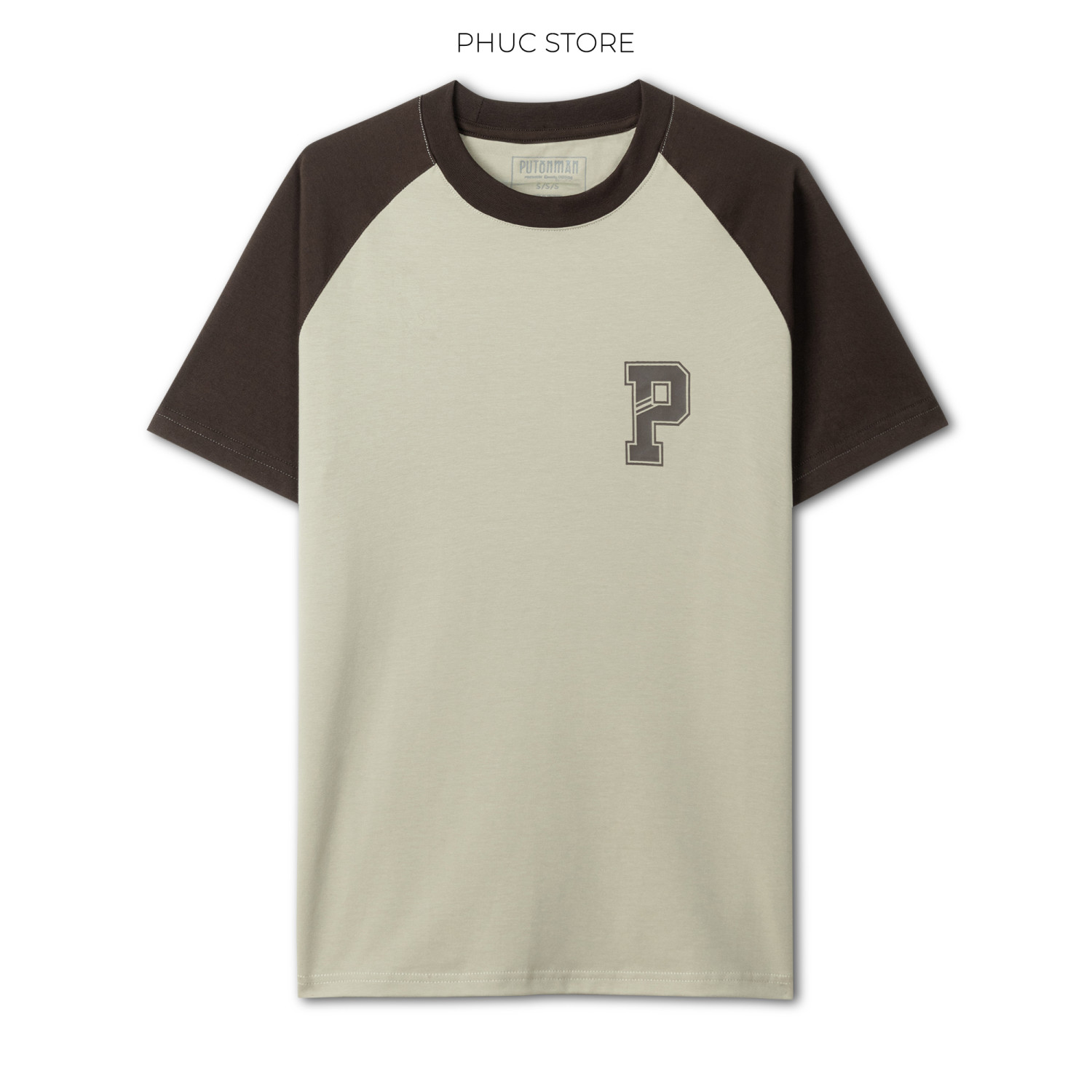 Áo Thun Nam Put On Man Raglan in P form Regular - PHUCSTORE