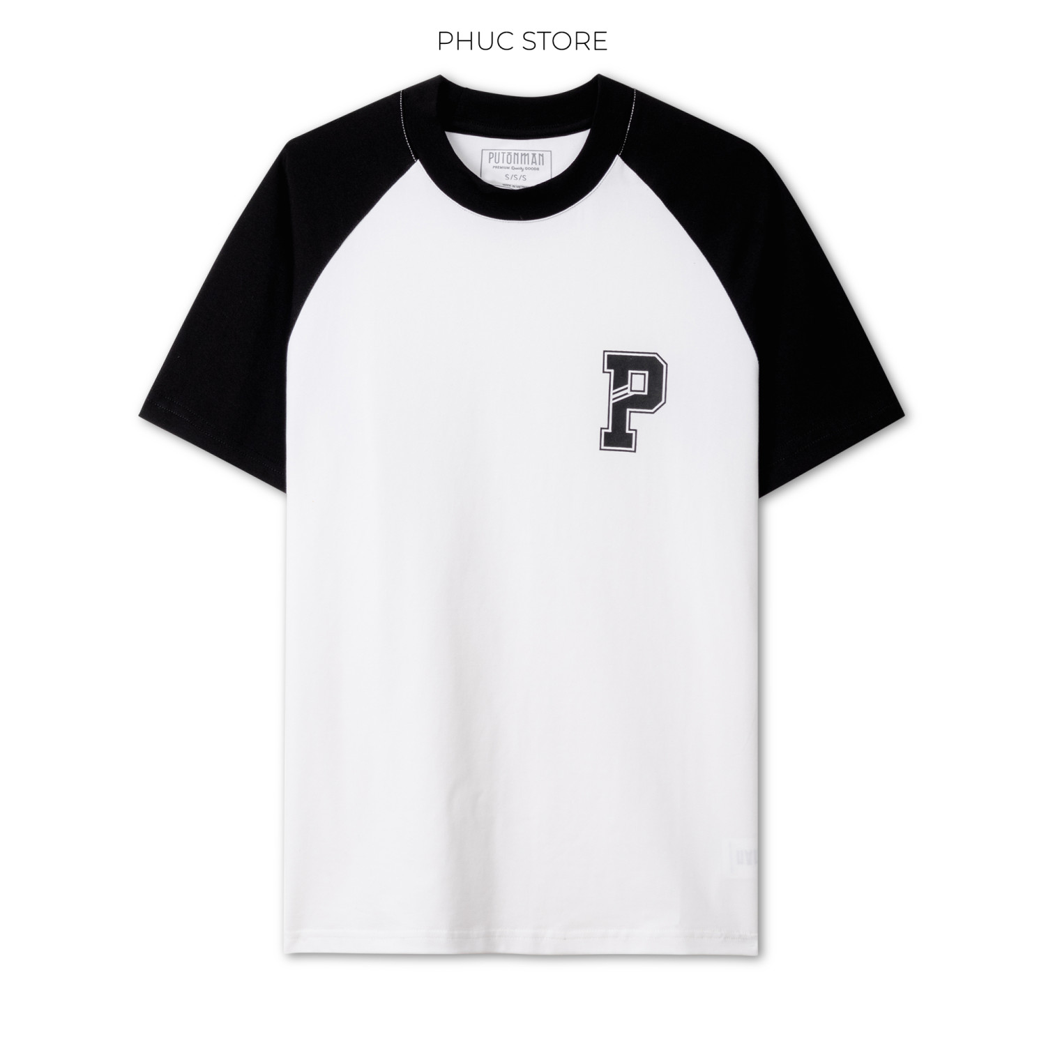 Áo Thun Nam Put On Man Raglan in P form Regular - PHUCSTORE