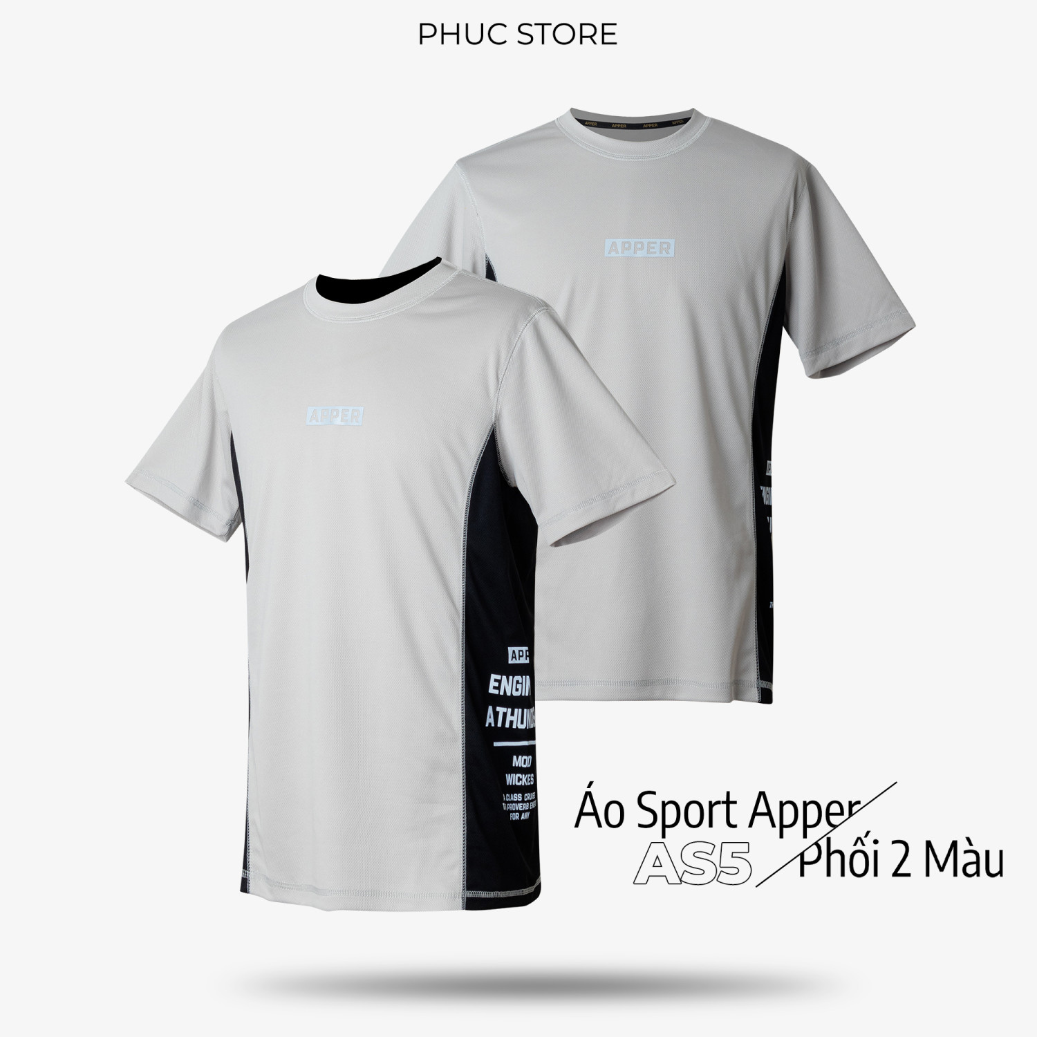 Áo Sport Thể Thao Nam New Apper AS5 Phối 2 Màu - PHUCSTORE