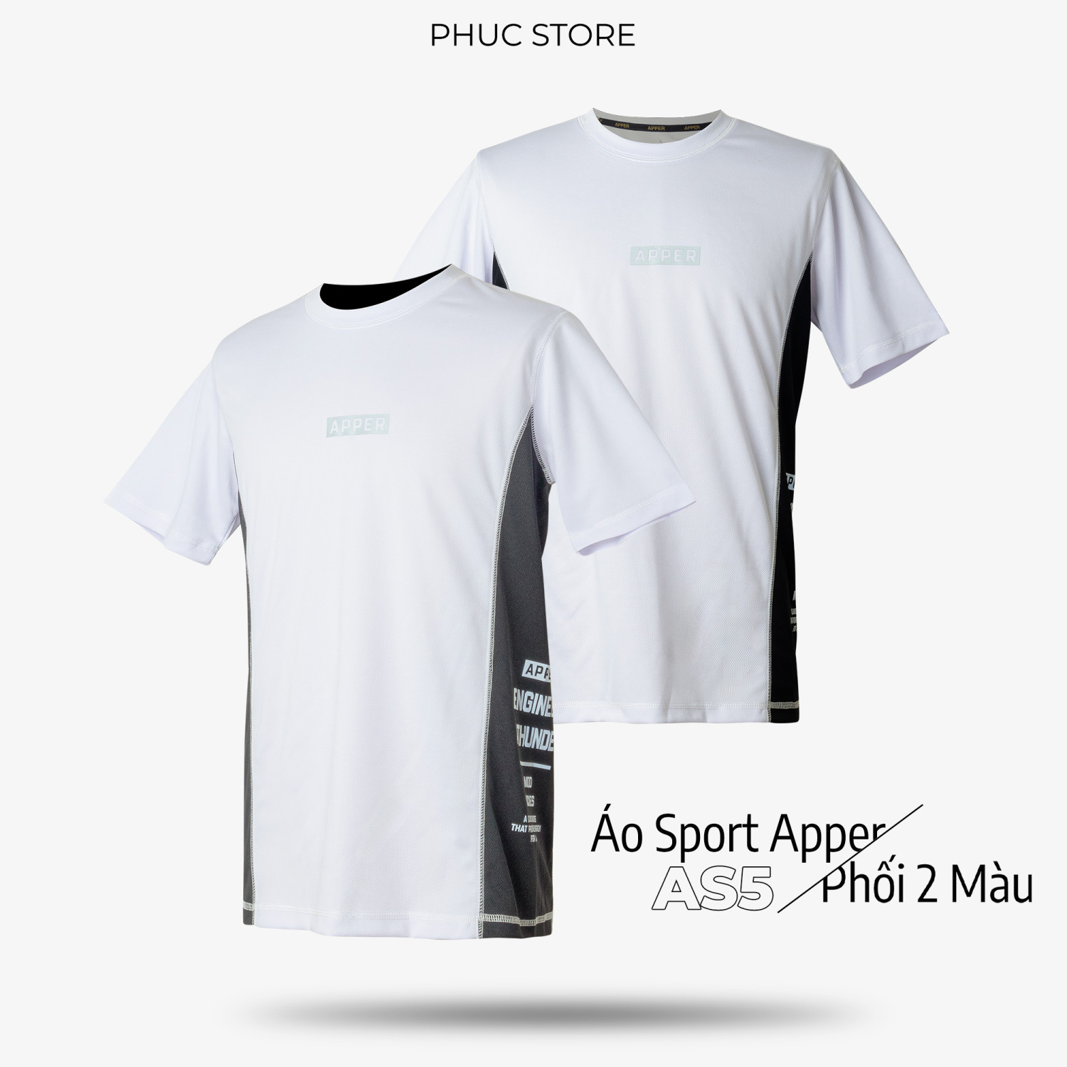 Áo Sport Thể Thao Nam New Apper AS5 Phối 2 Màu - PHUCSTORE